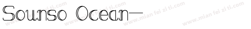 Sounso Ocean字体转换